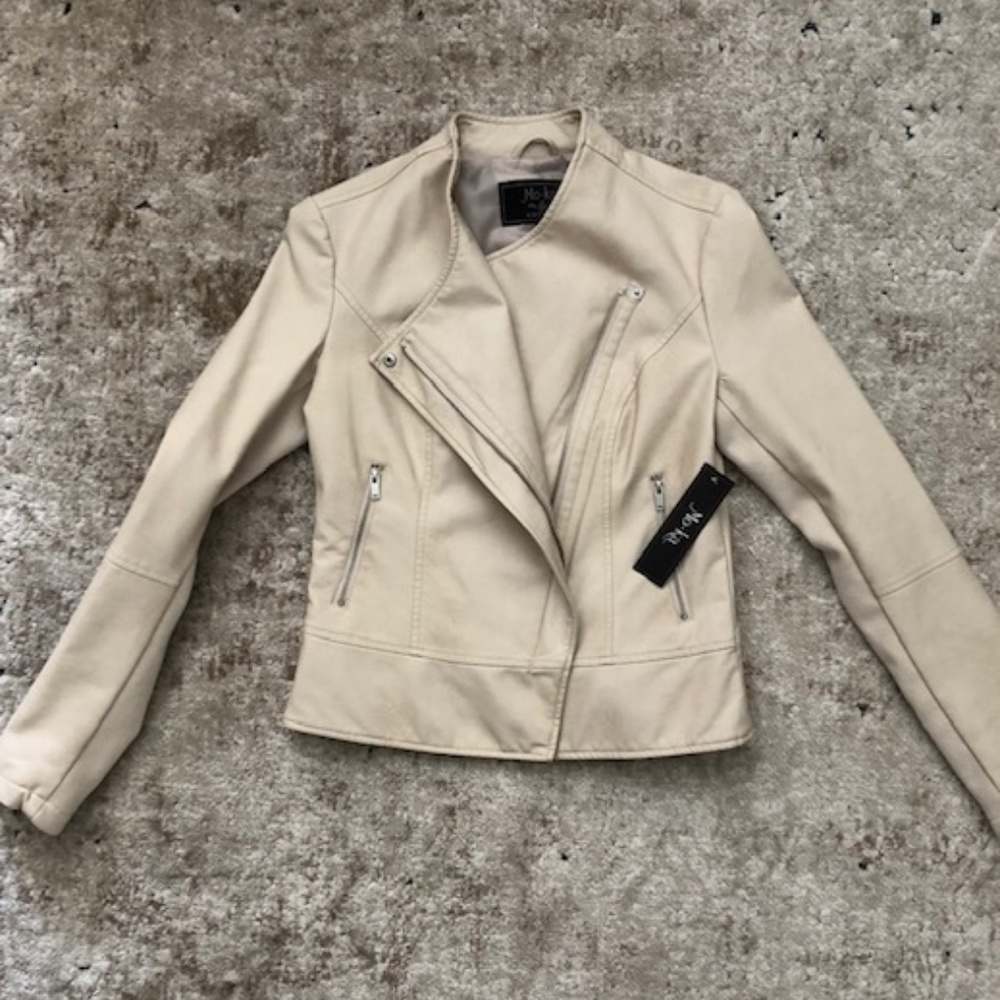 Brand new faux leather jacket
